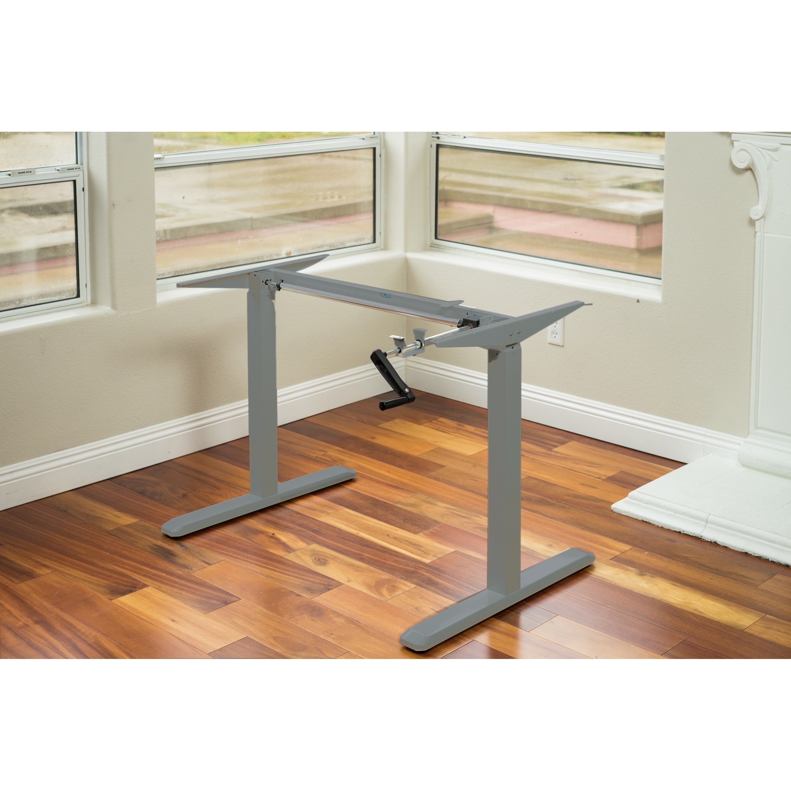 Shop Ergomax Office Grey Height Adjustable Crank Desk Frame