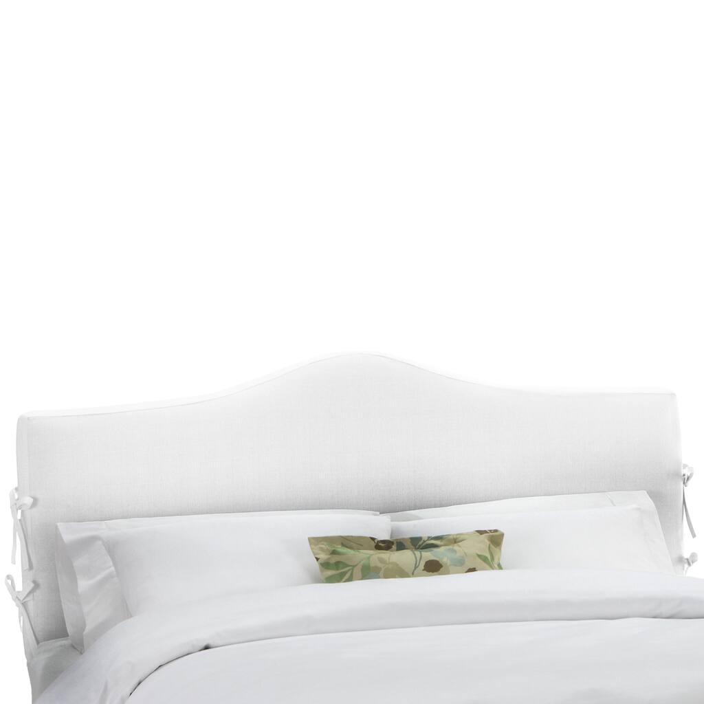 Skyline Furniture Twill White Slipcover Headboard