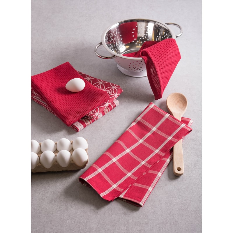 5-piece Contemporary Print Dishtowel Set