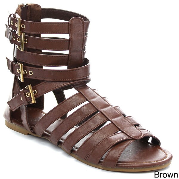 zip gladiator sandals
