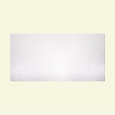 FASÄDE Ripple Vertical 4-foot x 8-foot PVC Wall Panel in Gloss White