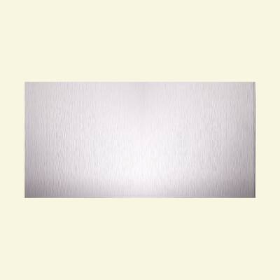 Fasade Vertical Ripple Matte White 4-foot x 8-foot Wall Panel