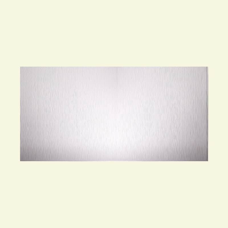 FASÄDE Ripple Vertical 4-foot x 8-foot PVC Wall Panel in Matte White