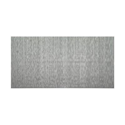 Fasade Vertical Ripple Argent Silver 4-foot x 8-foot Wall Panel