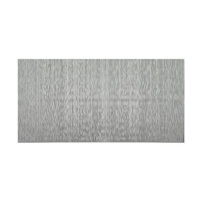 FASÄDE Ripple Vertical 4-foot x 8-foot PVC Wall Panel in Argent Silver