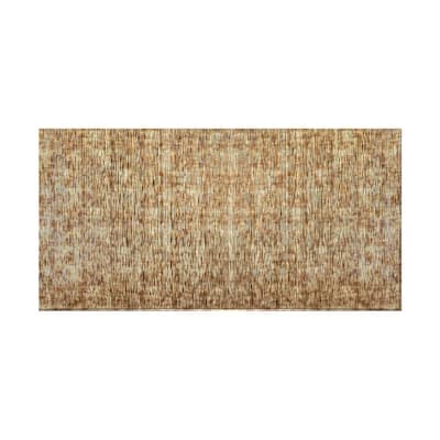 FASÄDE Ripple Vertical 4-foot x 8-foot PVC Wall Panel in Bermuda Bronze