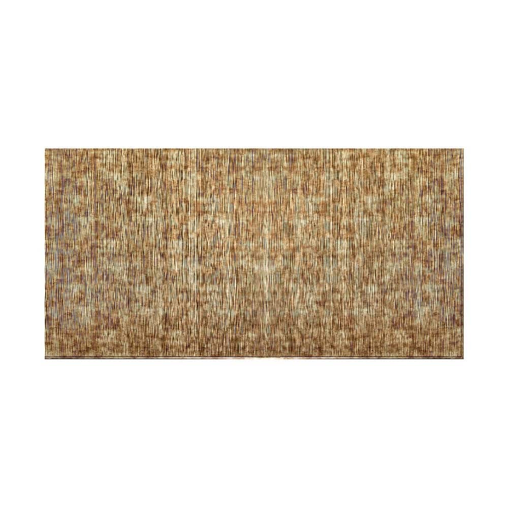 FASÄDE Ripple Vertical 4-foot x 8-foot PVC Wall Panel in Bermuda Bronze