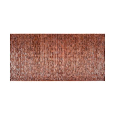 FASÄDE Ripple Vertical 4-foot x 8-foot PVC Wall Panel in Moonstone Copper
