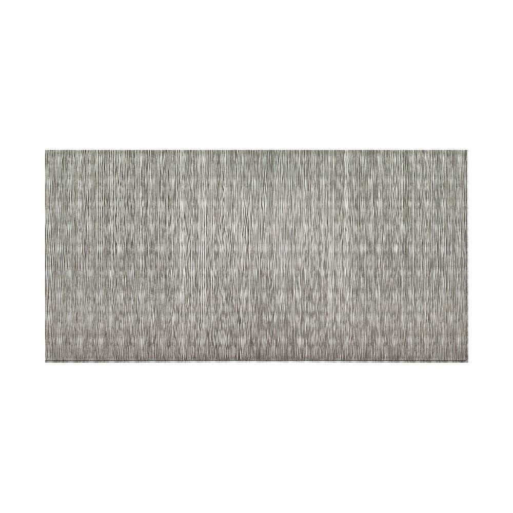 FASÄDE Ripple Vertical 4-foot x 8-foot PVC Wall Panel in Crosshatch Silver