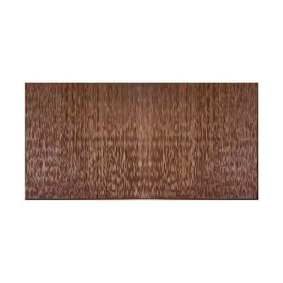 FASÄDE Ripple Vertical 4-foot x 8-foot PVC Wall Panel in Oil Rubbed Bronze