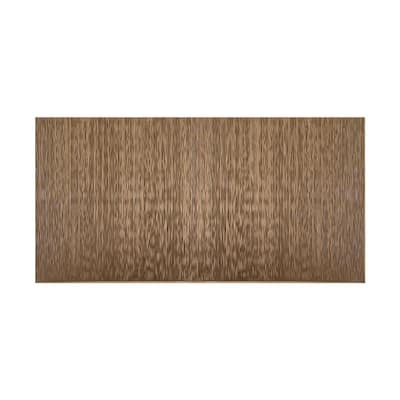 FASÄDE Ripple Vertical 4-foot x 8-foot PVC Wall Panel in Argent Bronze