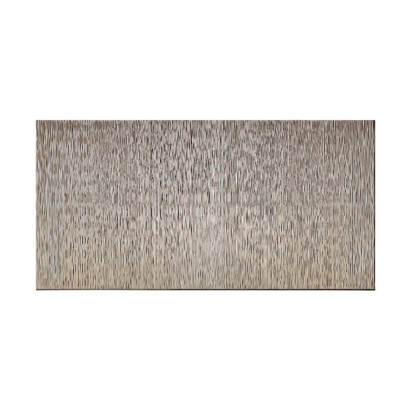 FASÄDE Ripple Vertical 4-foot x 8-foot PVC Wall Panel in Brushed Nickel
