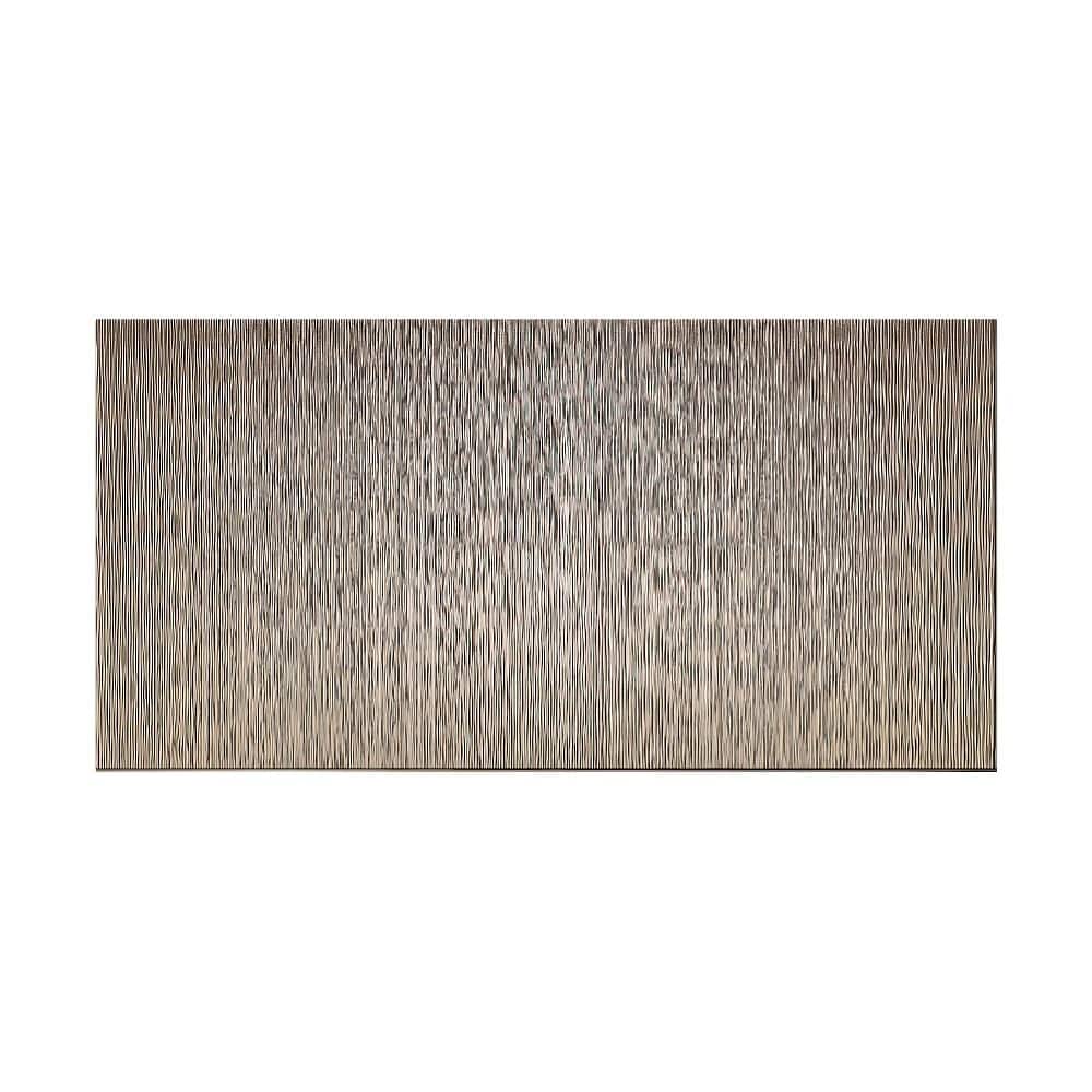 FASÄDE Ripple Vertical 4-foot x 8-foot PVC Wall Panel in Brushed Nickel