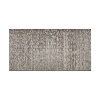 FASÄDE Ripple Vertical 4-foot x 8-foot PVC Wall Panel in Galvanized Steel