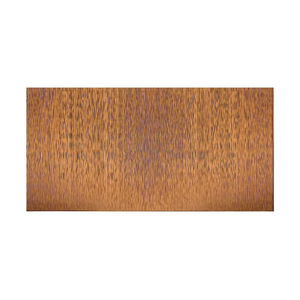 FASÄDE Ripple Vertical 4-foot x 8-foot PVC Wall Panel in Antique Bronze