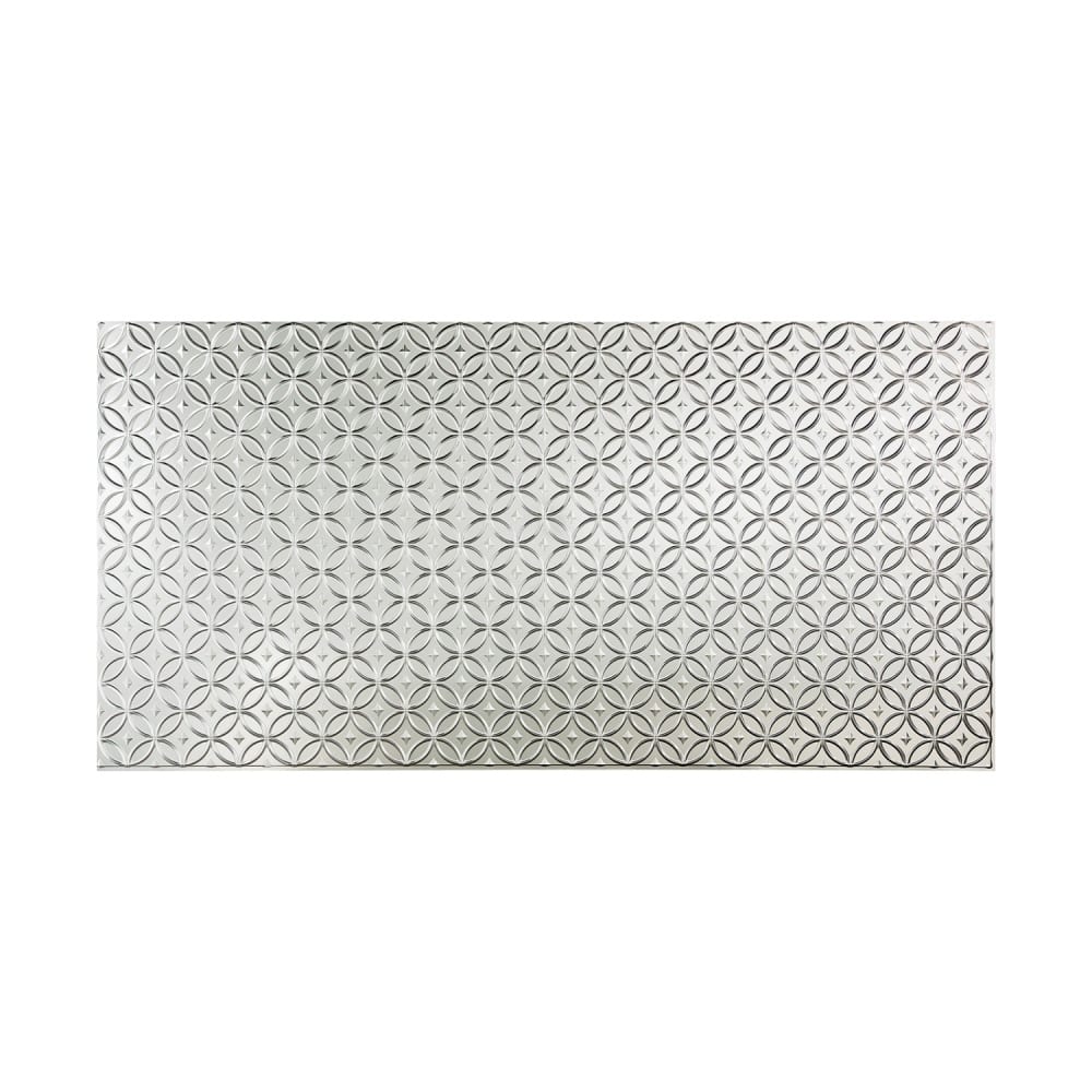 FASÄDE Rings 4-foot x 8-foot PVC Wall Panel in Brushed Aluminum
