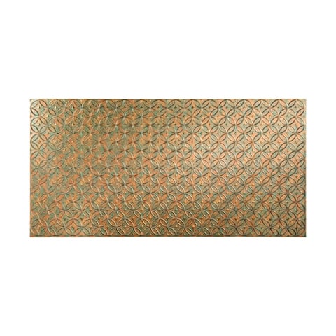 Fasade Rings Copper Fantasy 4 x 8 ft. Wall Panel