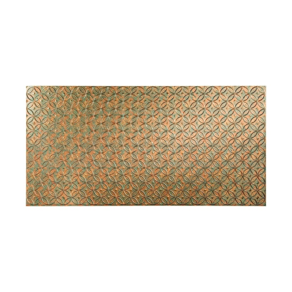 FASÄDE Rings 4-foot x 8-foot PVC Wall Panel in Copper Fantasy