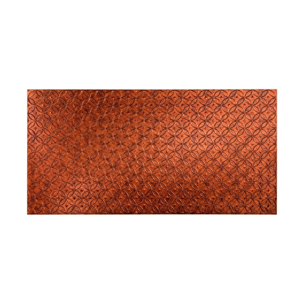 FASÄDE Rings 4-foot x 8-foot PVC Wall Panel in Moonstone Copper