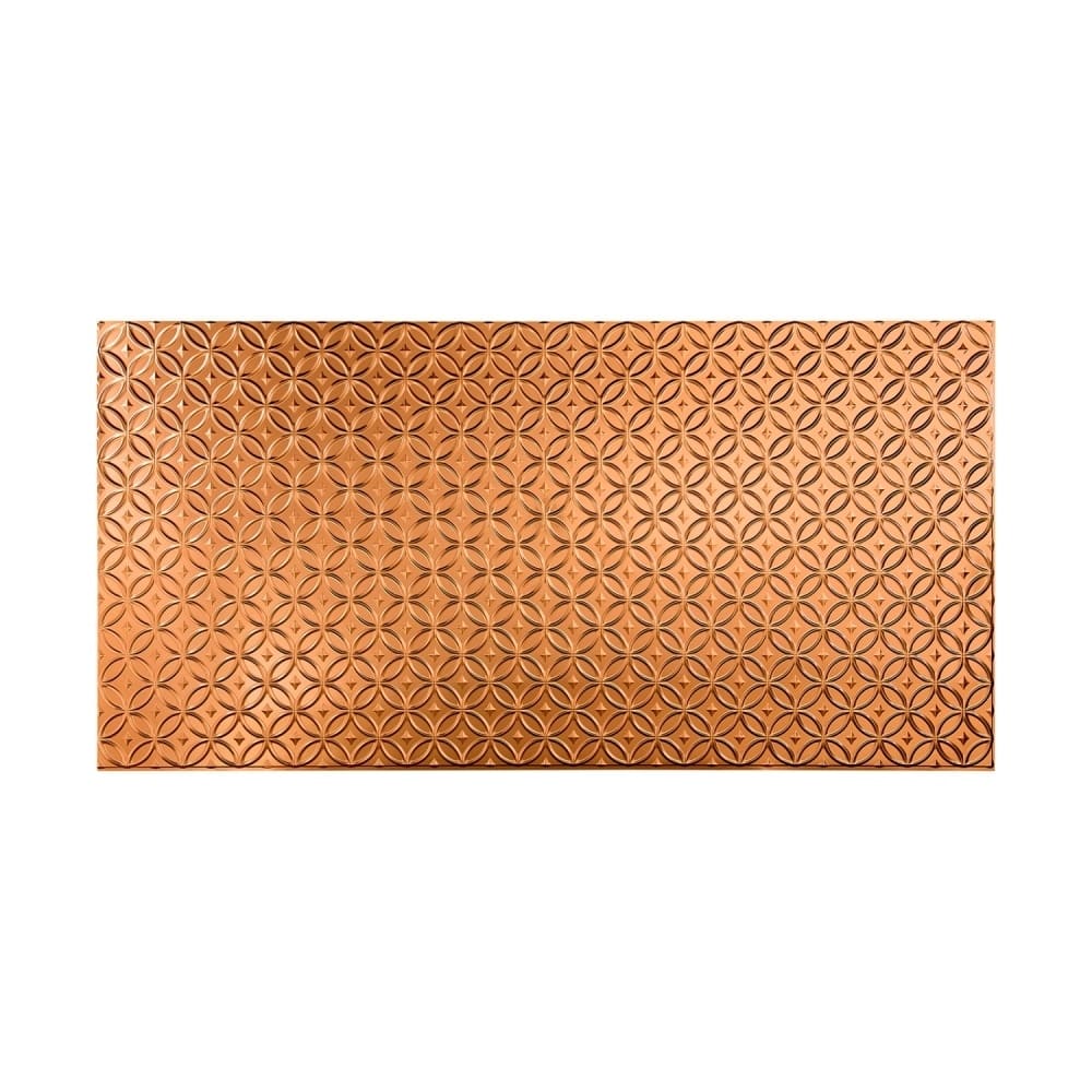 FASÄDE Rings 4-foot x 8-foot PVC Wall Panel in Polished Copper