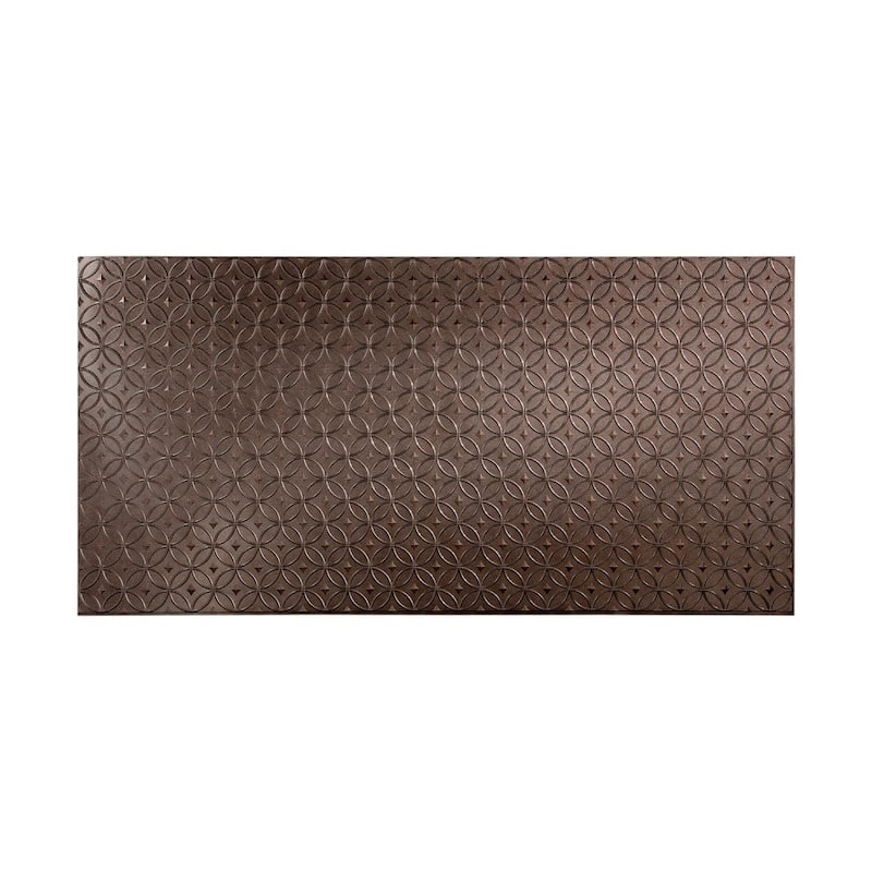 FASÄDE Rings 4-foot x 8-foot PVC Wall Panel in Smoked Pewter