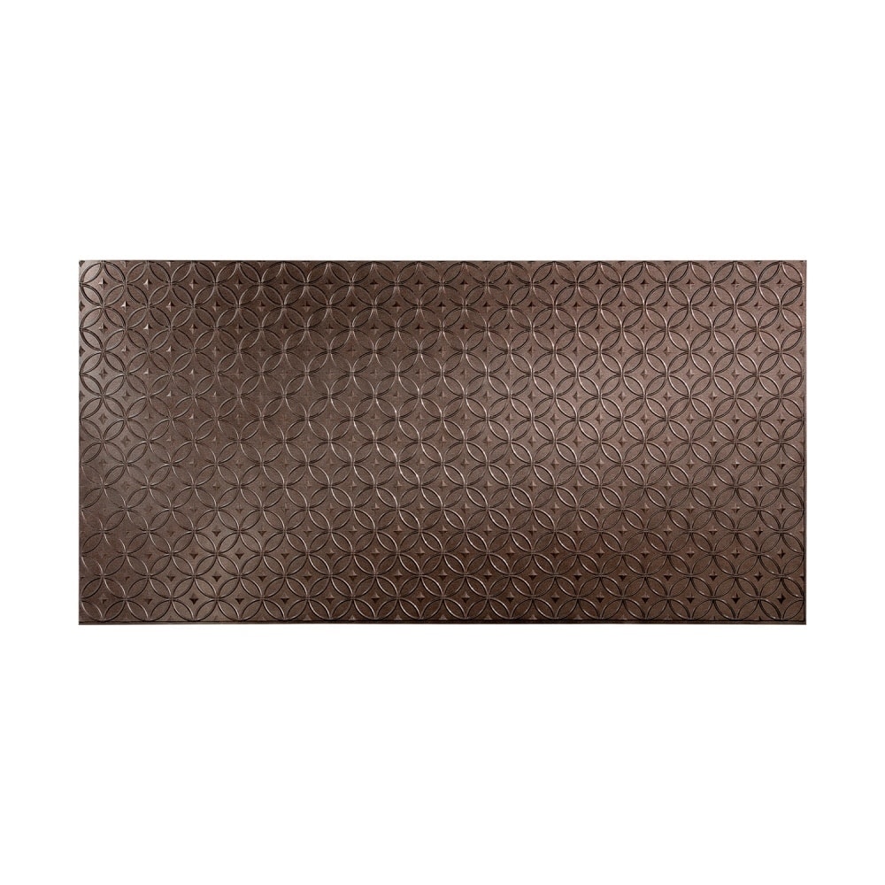 FASÄDE Rings 4-foot x 8-foot PVC Wall Panel in Smoked Pewter