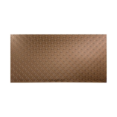 FASÄDE Rings 4-foot x 8-foot PVC Wall Panel in Argent Bronze