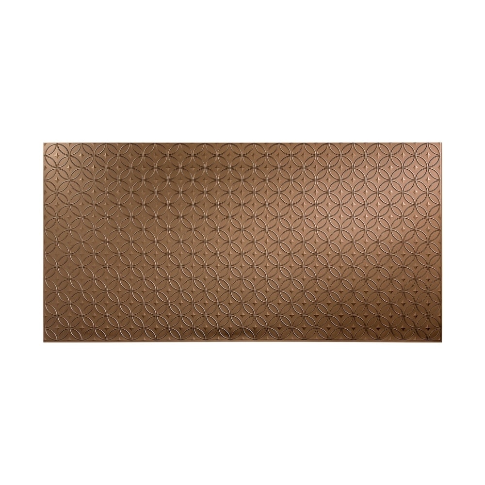 FASÄDE Rings 4-foot x 8-foot PVC Wall Panel in Argent Bronze