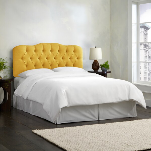Skyline Furniture Linen Tufted Headboard