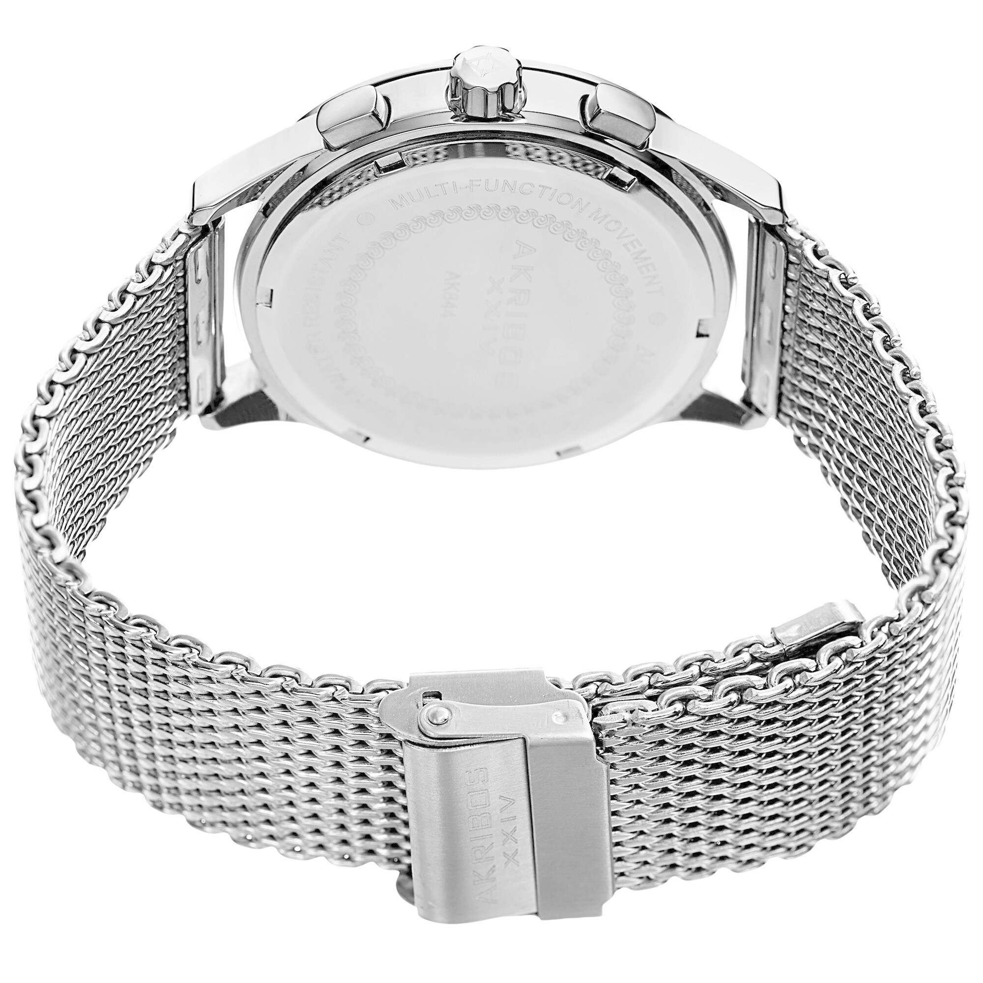 Akribos XXIV Men's Swiss Quartz Multifunction Dual Time