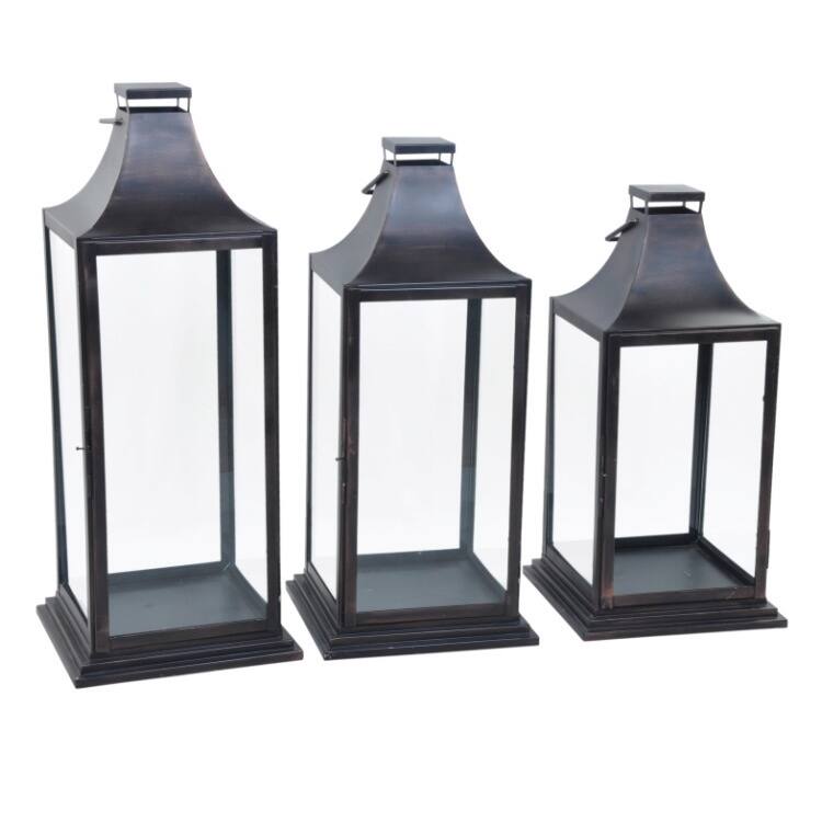 Alliyah 36-inch Handmade Iron Brown Lantern