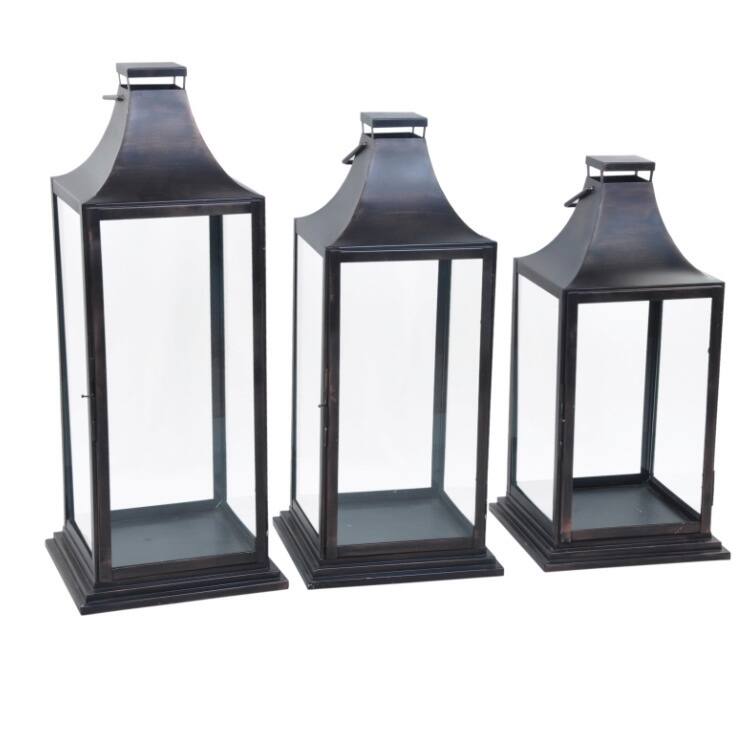 Alliyah 34-inch Handmade Iron Brownish Lantern