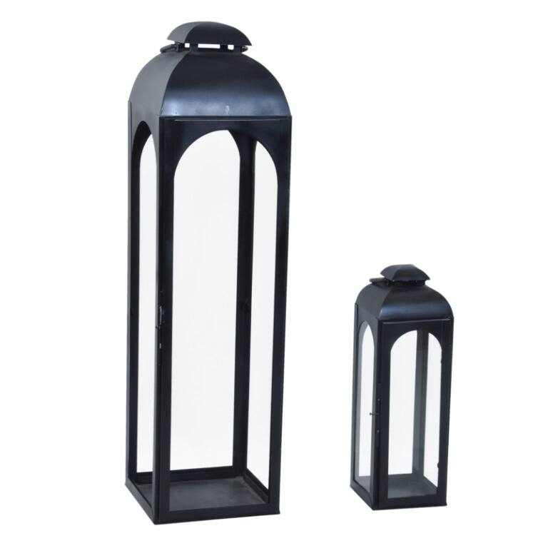 Alliyah 26-inch Handmade Iron Black Lantern