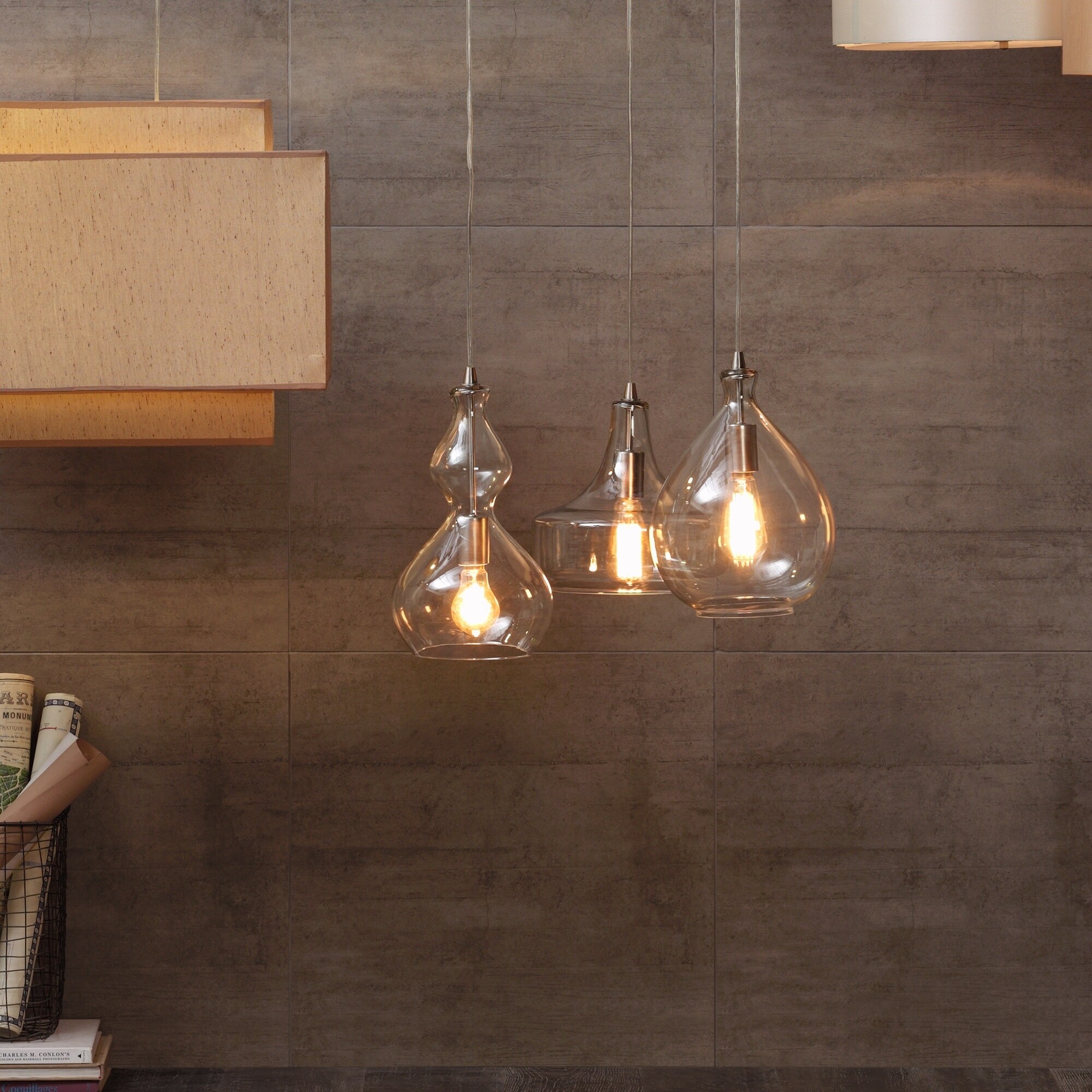 Strick & Bolton Daigle Glass Chandelier (10x9.5"/8.88x11.75"/7.88x13"-Clear) - Chandeliers For Bedrooms by Overstock.com