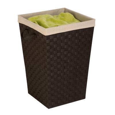 Honey Can Do Brown Woven Strap Hamper with Liner