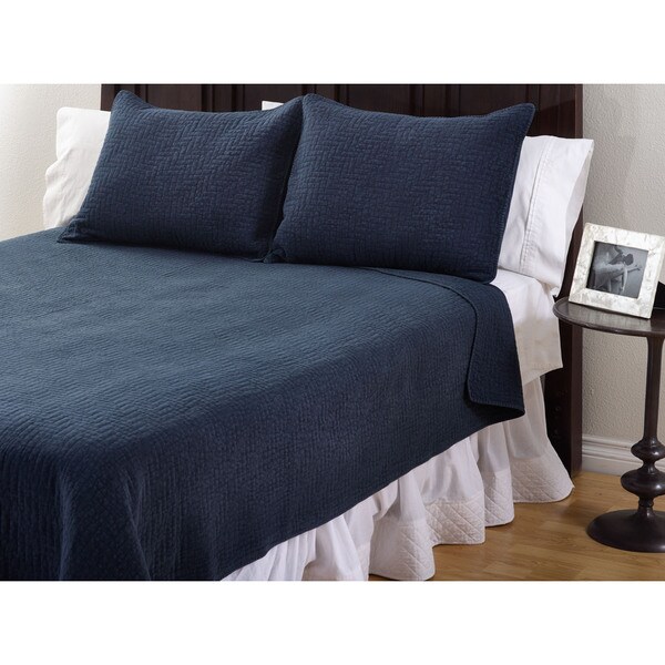 Solid Color 3-Piece Quilt Set
