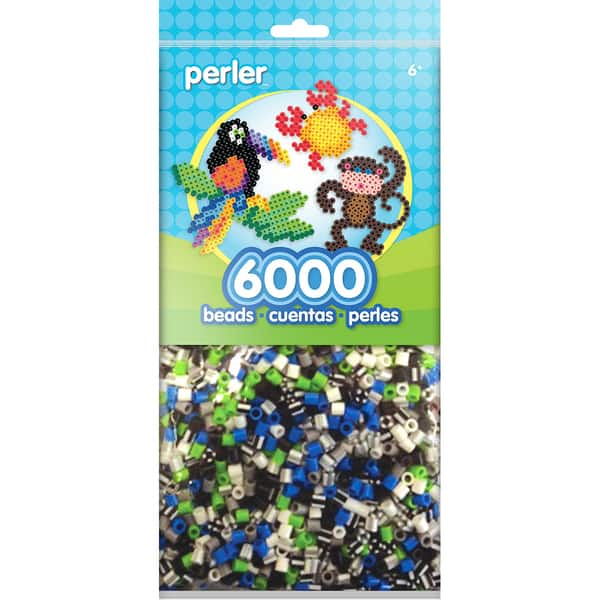 Perler Beads Perler Bead Bag, Black, White and Blue. Receive a