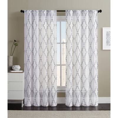 Buy Lattice Sheer Curtains Online At Overstock Our Best Window