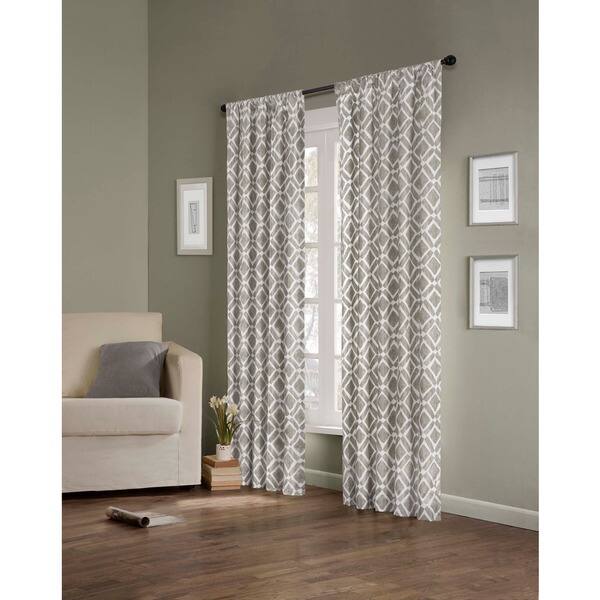 Shop Madison Park Ella Curtain Panel Pair With Tiebacks Free