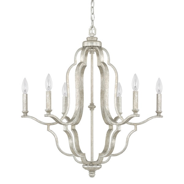 Capital Lighting Blair Collection 6-light Antique Silver Chandelier Capital Lighting Blair Collection 6-light Antique Silver Chandelier - Capital Lighting Blair Collection 6-light Antique Silver Chandelier