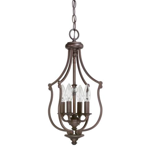 Leigh 4-light Burnished Bronze Foyer Fixture