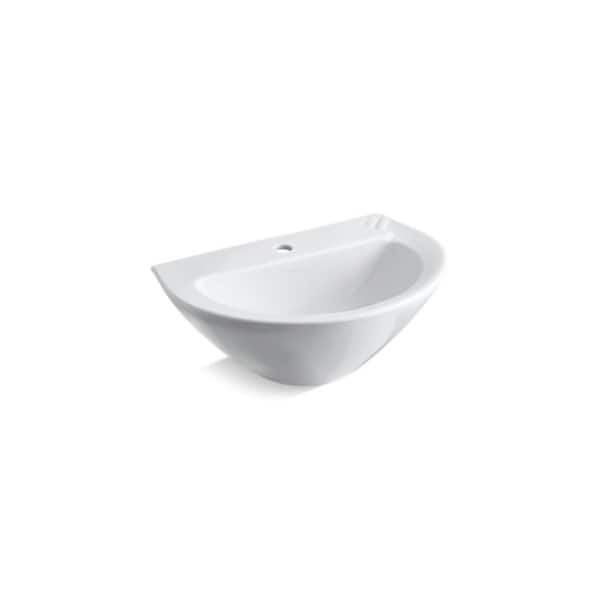 KOHLER Parigi Vitreous China Pedestal Bathroom Sink in Almond KOHLER Parigi Vitreous China Pedestal Bathroom Sink in Almond