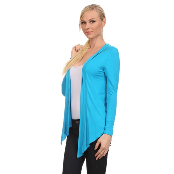 Shop MOA Collection Women's Solid Open Front Cardigan with Shop MOA Collection Women's Solid Open Front Cardigan with
