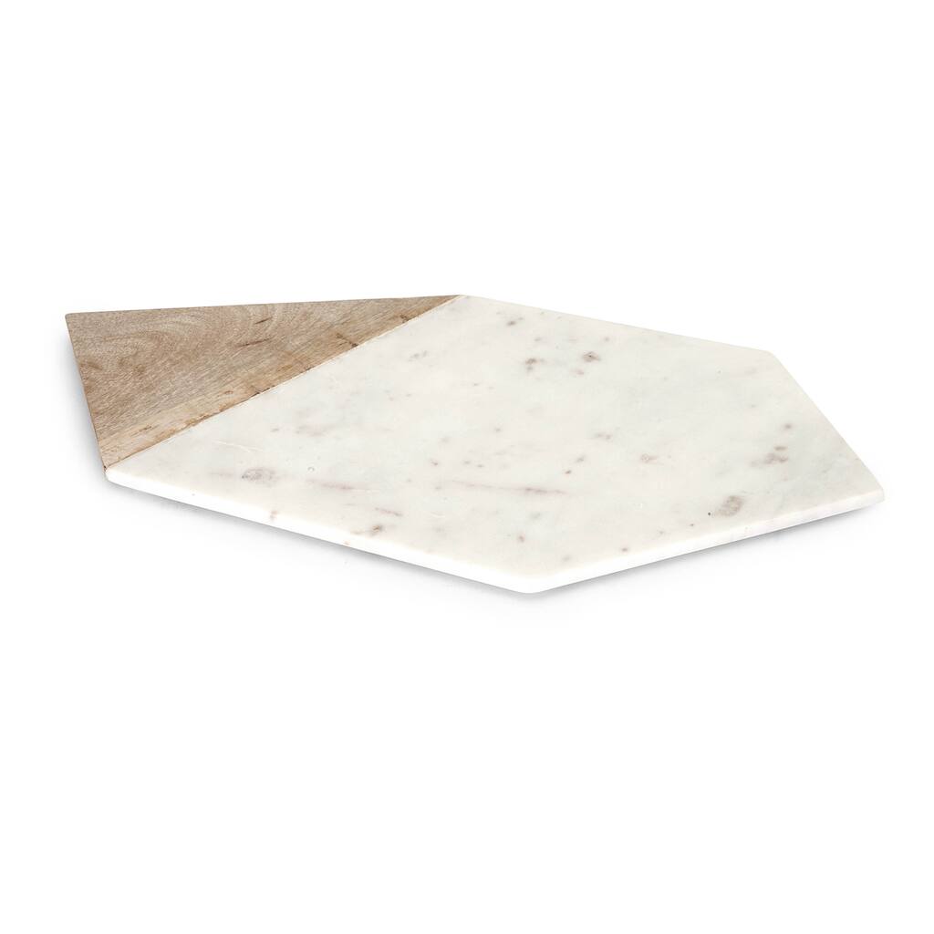 Verena Large Marble and Wood Cheese Board