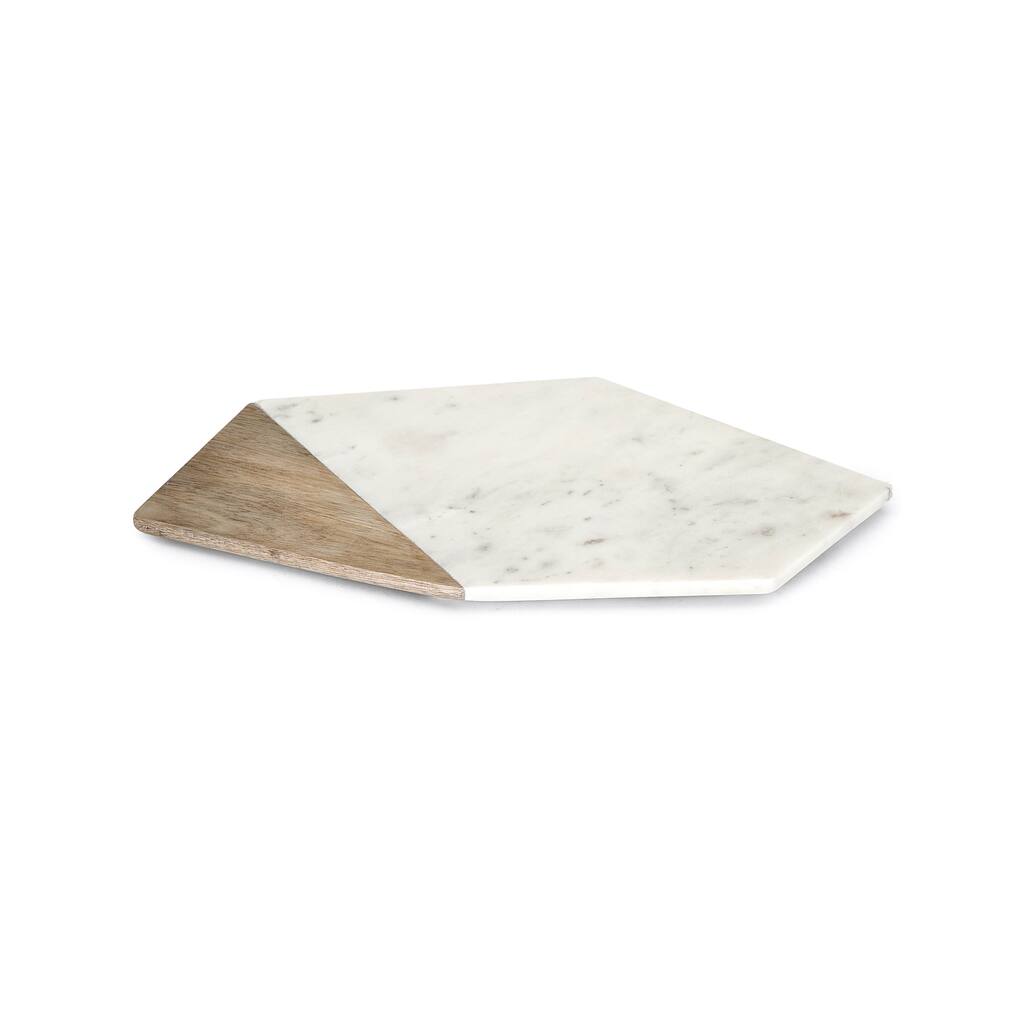 Verena Small Marble and Wood Cheese Board