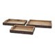 Nakato Wood Bark Serving Trays (Set of 3) - Thumbnail 0