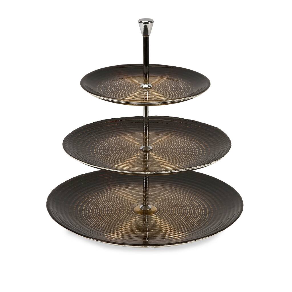 Starlight 3-Tier Glass Server