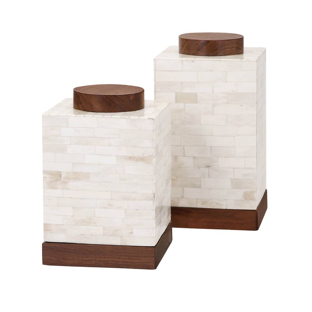 Beth Kushnick Bone Canisters (Set of 2)