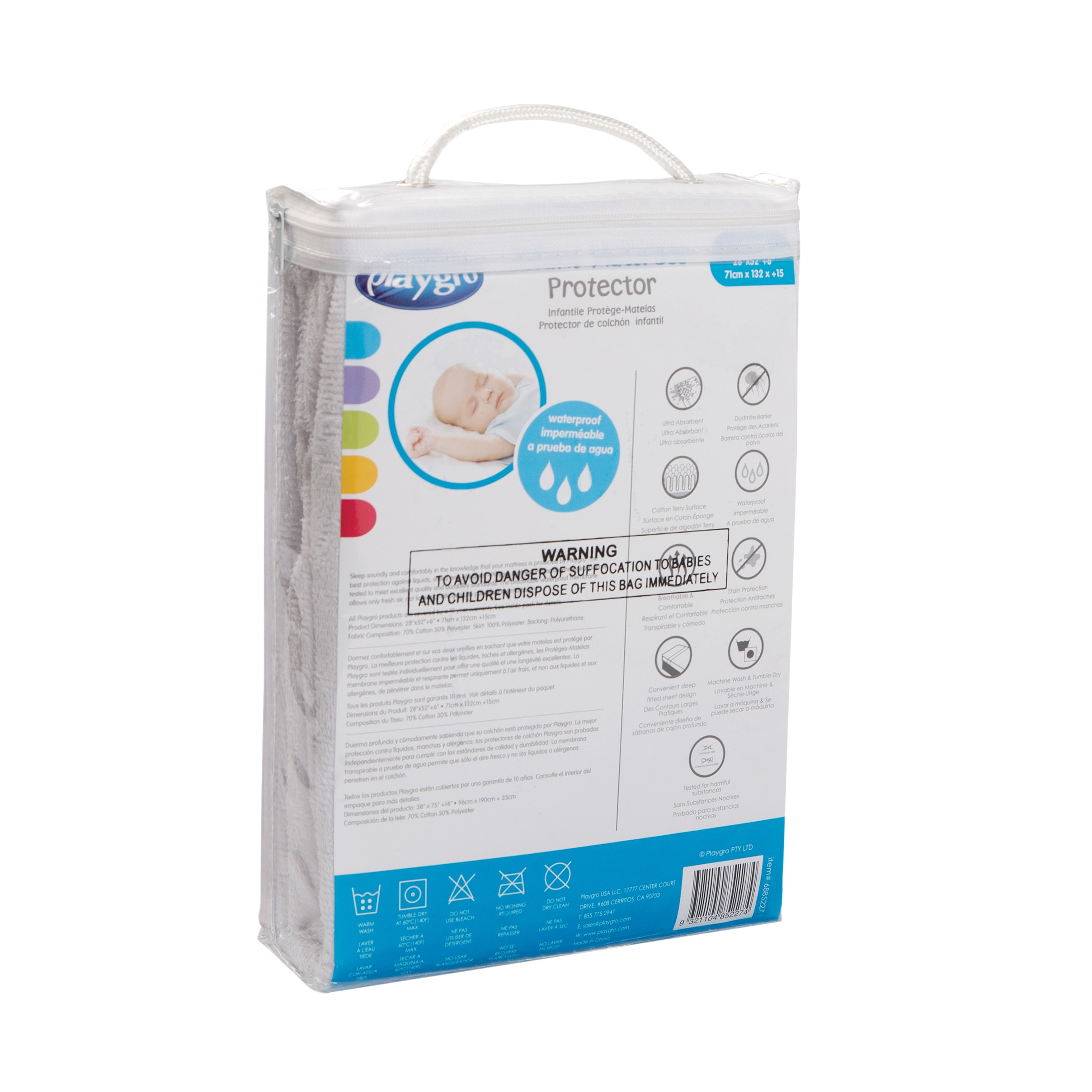 playgro mattress protector