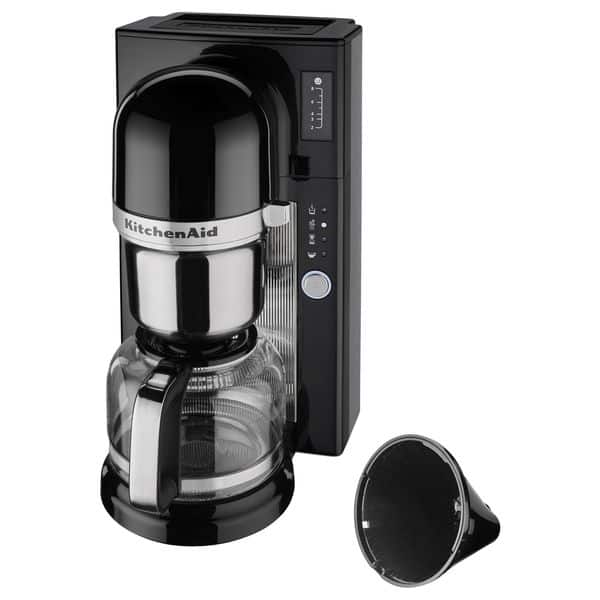 KitchenAid 12 Cup Drip Coffee Maker with Programmable Warming Plate in Onyx  Black